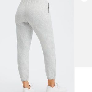 Fabletics joggers in Light heather grey.